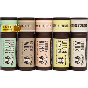 Powerhouse 5 Dog Healing Balms Cracked Skin Irritation Dry Nose Organic Natural